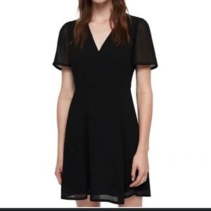 ALLSAINTS Lucia V-Neck Mini Dress